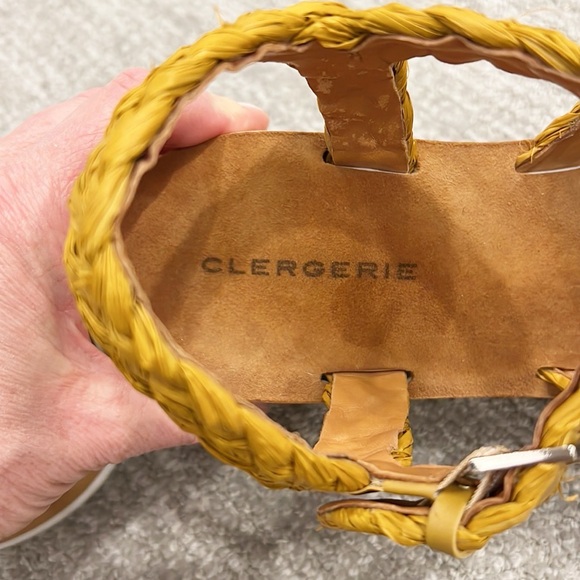 NWOT Clergerie Chrissy Woven Raffia Platform Sandal. - Picture 12 of 12